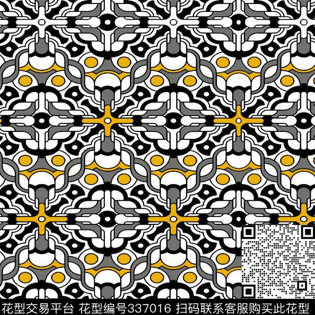 商务民族几何男装传统印花华亿平台下载（图片编号: 337016） - 瓦栏（Walan）