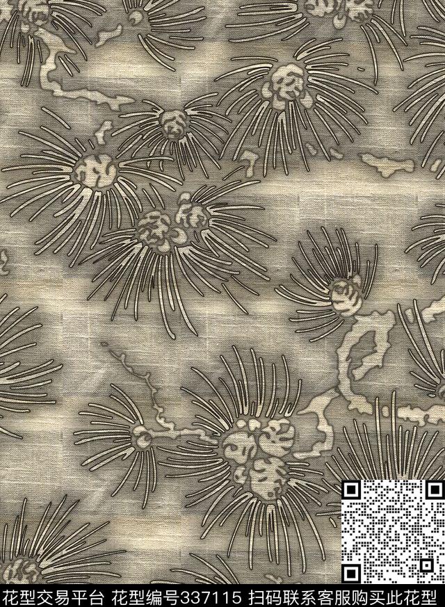 四方两方连续传统印花华亿平台下载（图片编号: 337115） - 瓦栏（Walan）