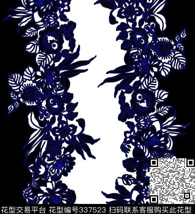 花卉传统印花华亿平台下载（图片编号: 337523） - 瓦栏（Walan）