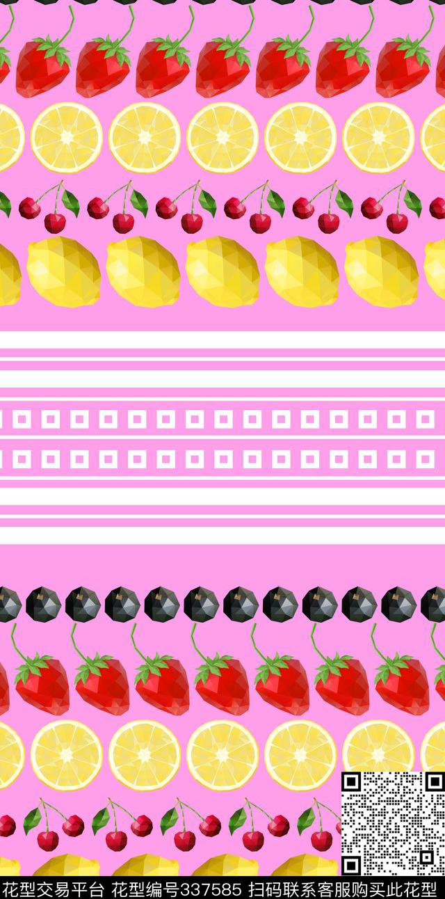 花卉图案数码印花华亿平台下载（图片编号: 337585） - 瓦栏（Walan）