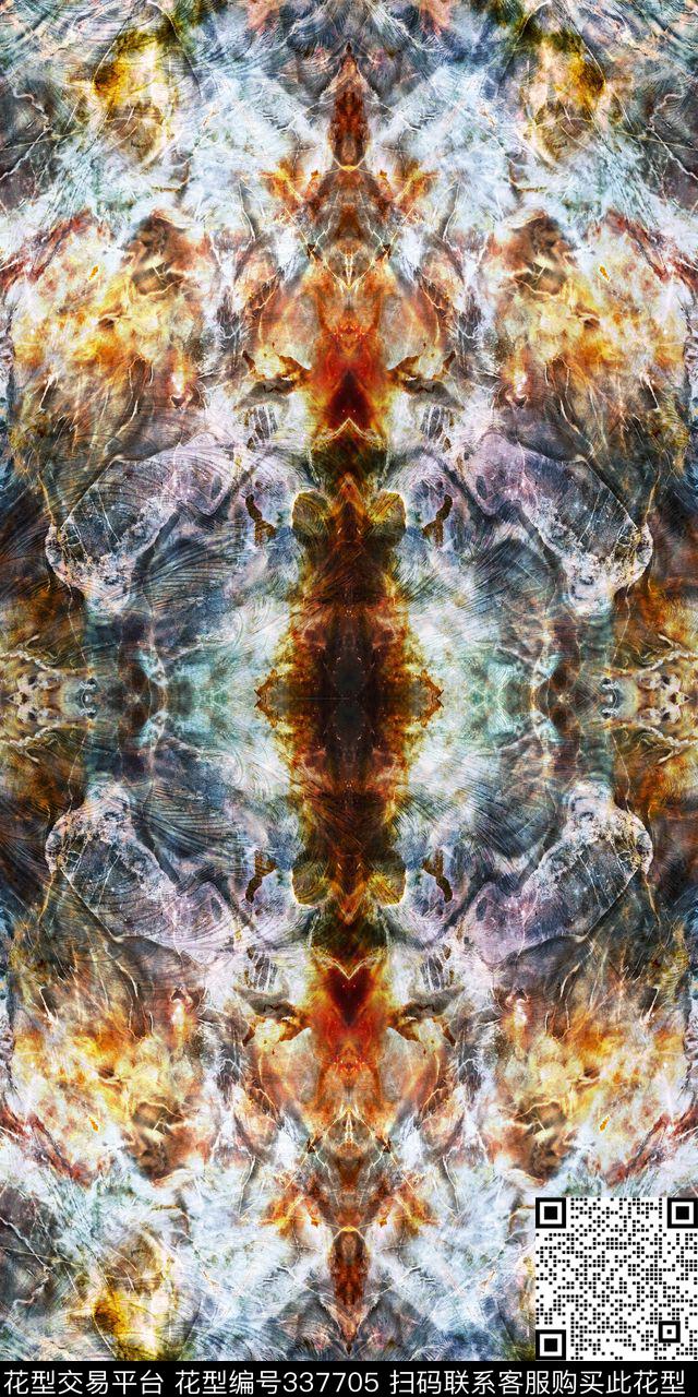 现代肌理抽象数码印花华亿平台下载（图片编号: 337705） - 瓦栏（Walan）