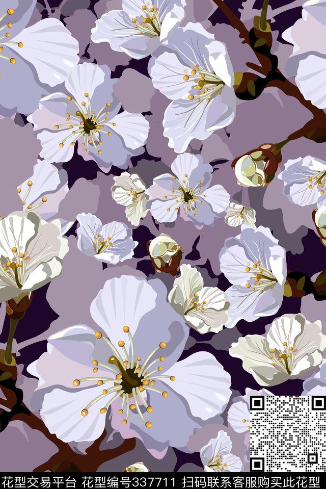 花鸟花卉传统印花华亿平台下载（图片编号: 337711） - 瓦栏（Walan）