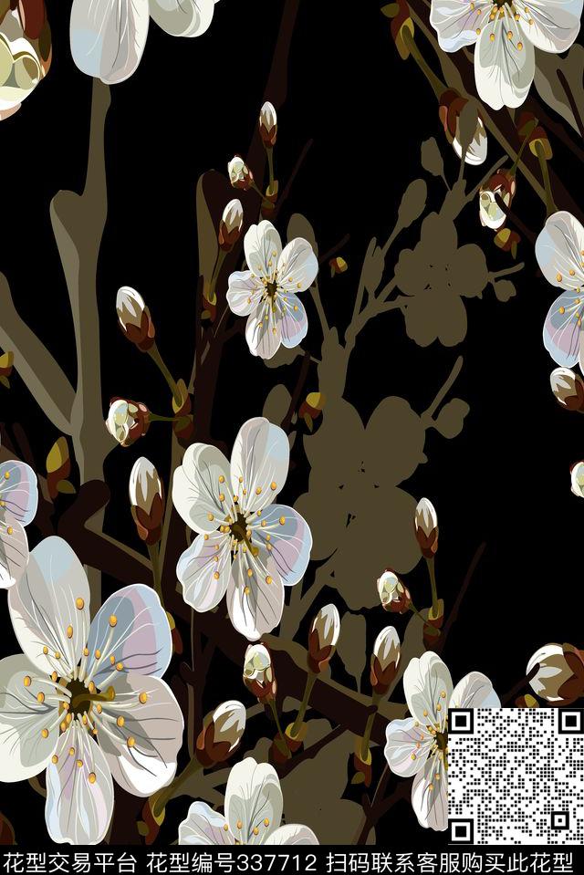 花鸟花卉传统印花华亿平台下载（图片编号: 337712） - 瓦栏（Walan）