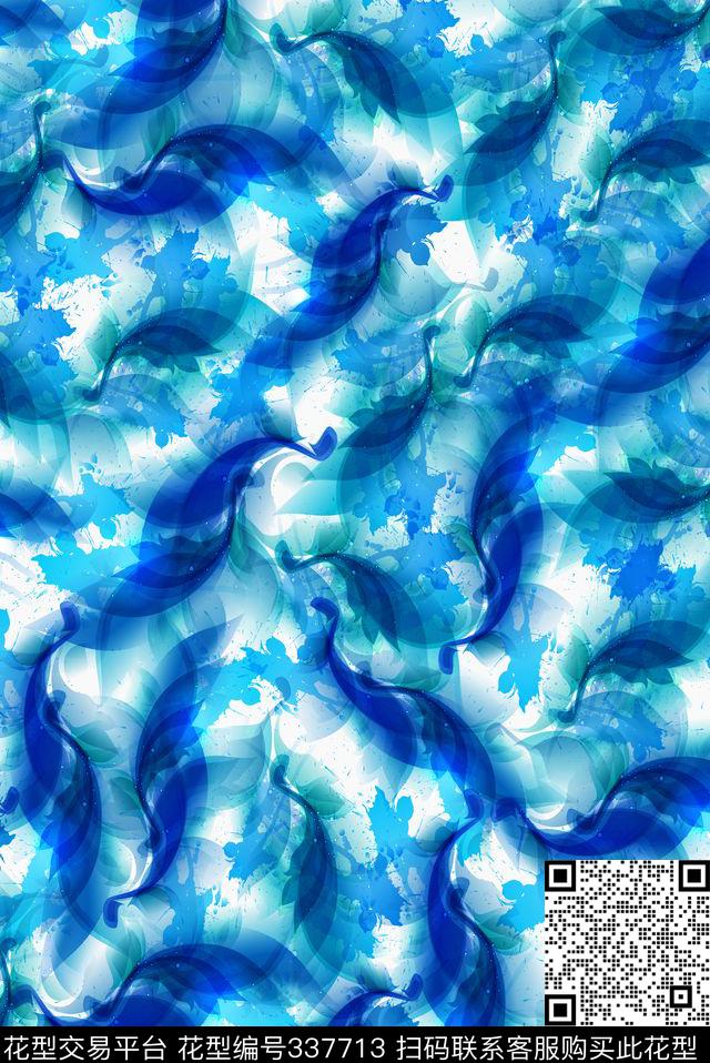 抽象数码印花华亿平台下载（图片编号: 337713） - 瓦栏（Walan）