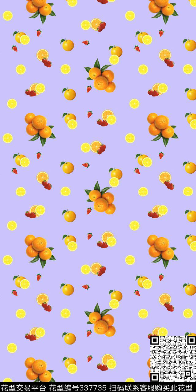 水果华亿平台数码印花华亿平台下载（图片编号: 337735） - 瓦栏（Walan）