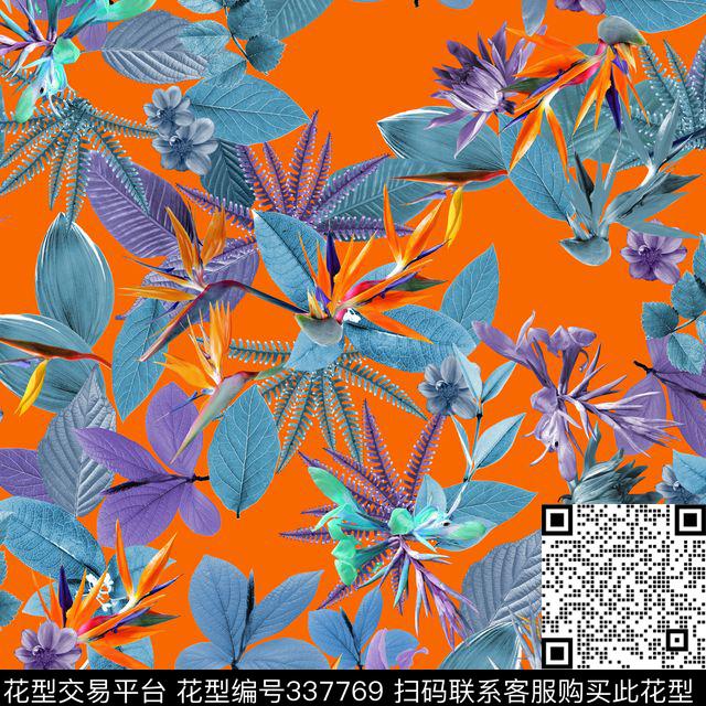 ♥红桃A〖花鸟天堂〗数码印花华亿平台下载（图片编号: 337769） - 瓦栏（Walan）