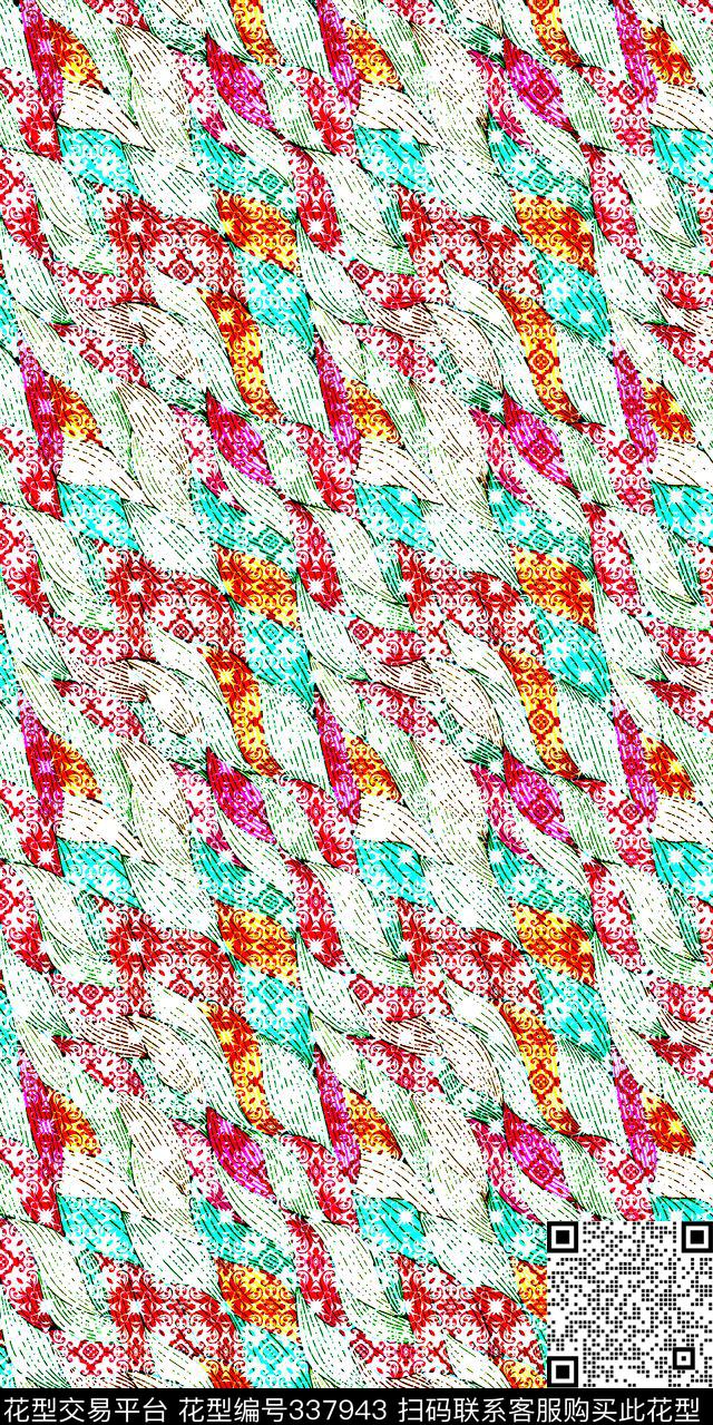 为艺术泼墨（写意）传统印花华亿平台下载（图片编号: 337943） - 瓦栏（Walan）