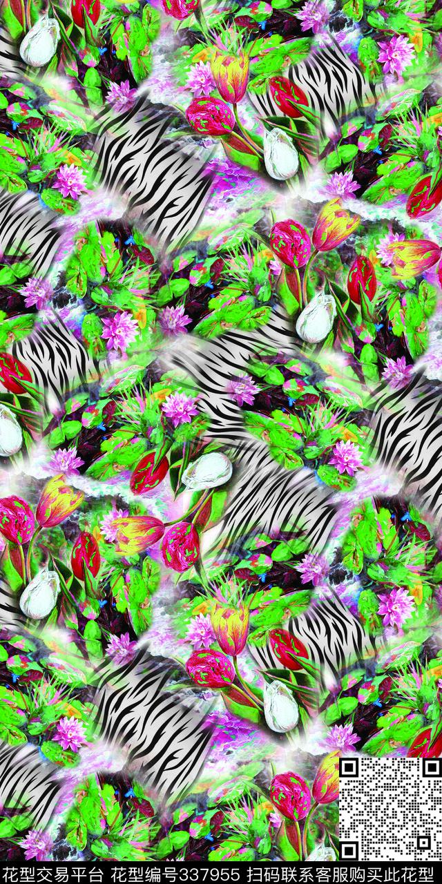 动物动物纹数码印花华亿平台下载（图片编号: 337955） - 瓦栏（Walan）