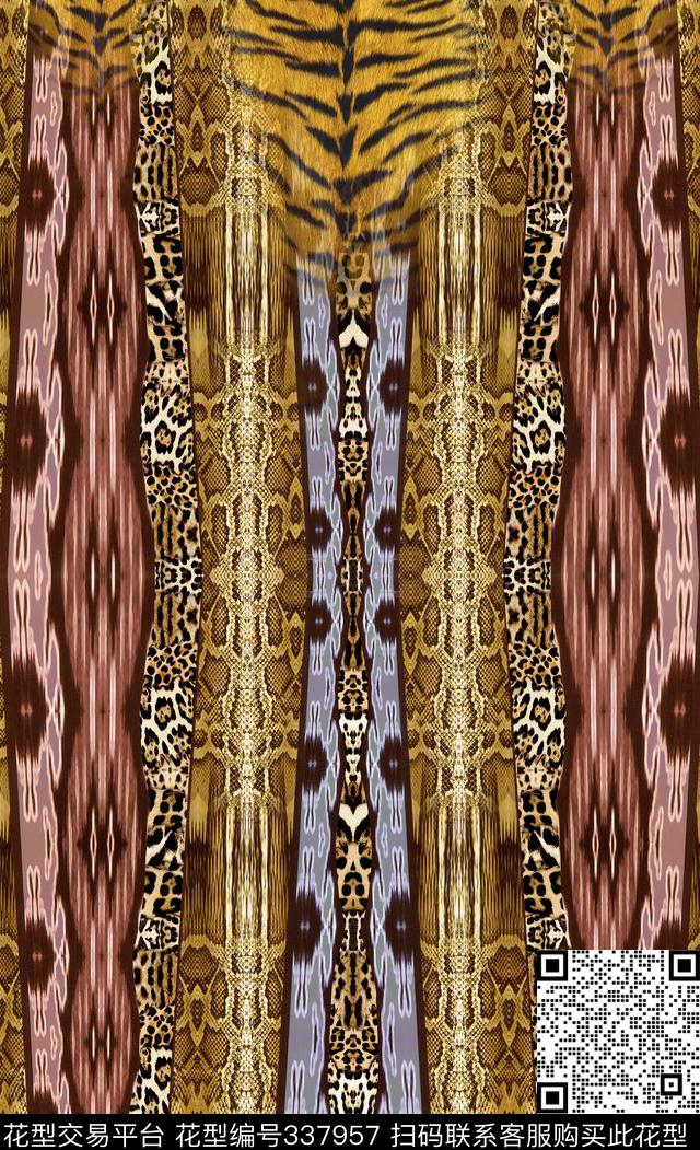 定位动物纹数码印花华亿平台下载（图片编号: 337957） - 瓦栏（Walan）