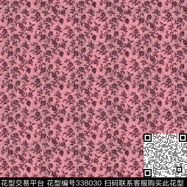 佩斯里卷草传统花纹纹样传统印花华亿平台下载（图片编号: 338030） - 瓦栏（Walan）