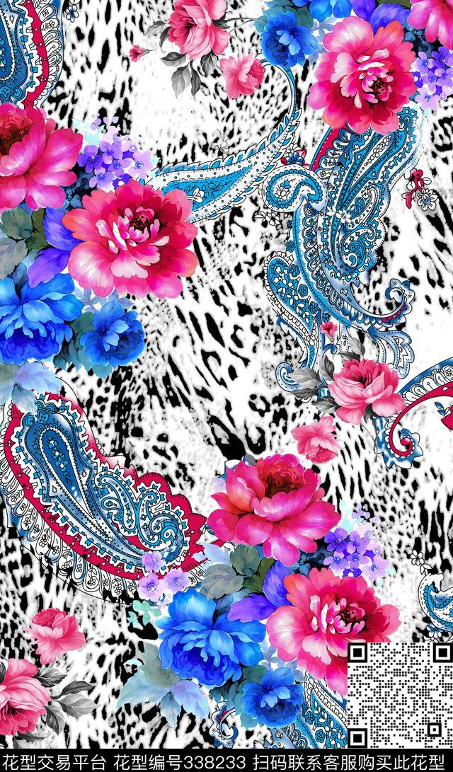 花卉传统印花华亿平台下载（图片编号: 338233） - 瓦栏（Walan）