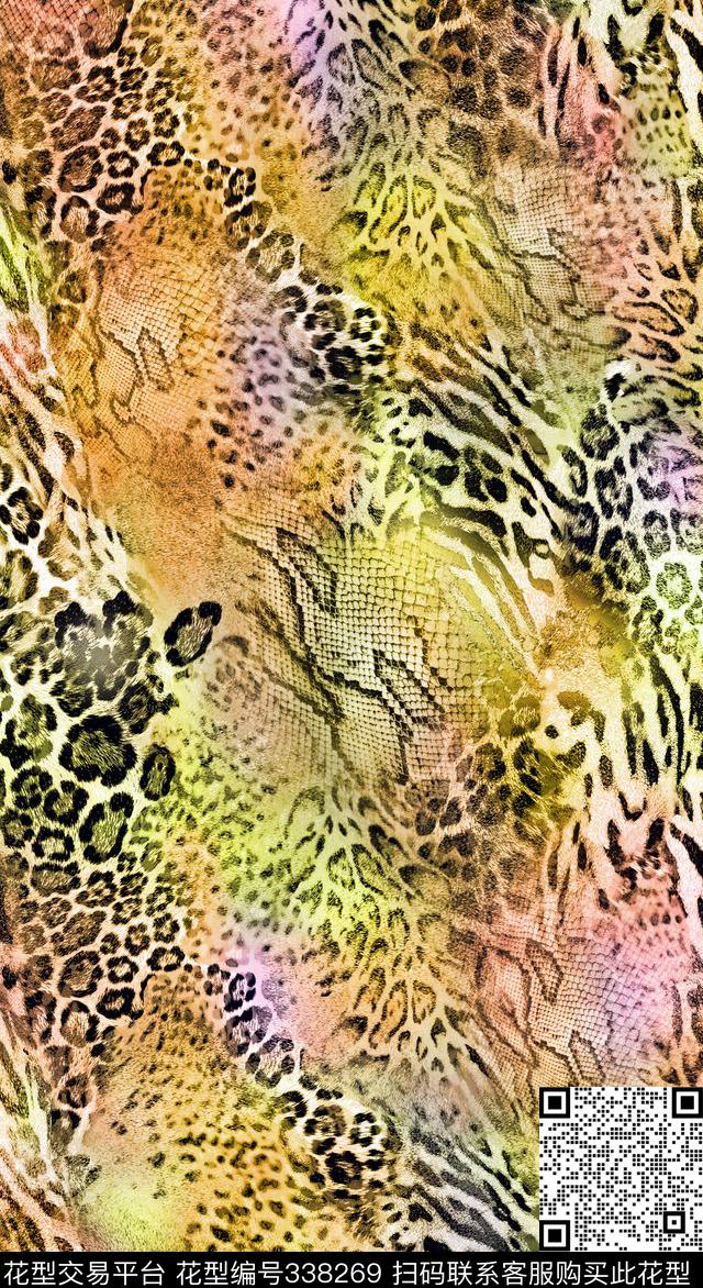 动物纹数码印花华亿平台下载（图片编号: 338269） - 瓦栏（Walan）