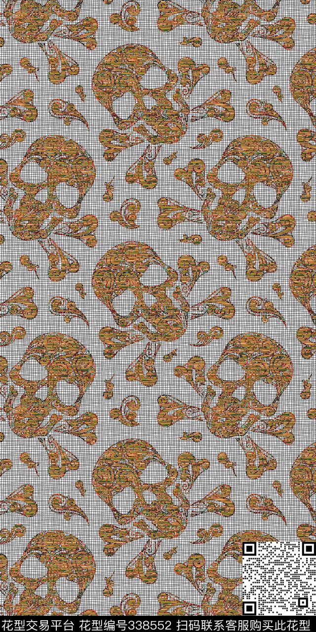 佩斯里卷草传统花纹纹样数码印花华亿平台下载（图片编号: 338552） - 瓦栏（Walan）