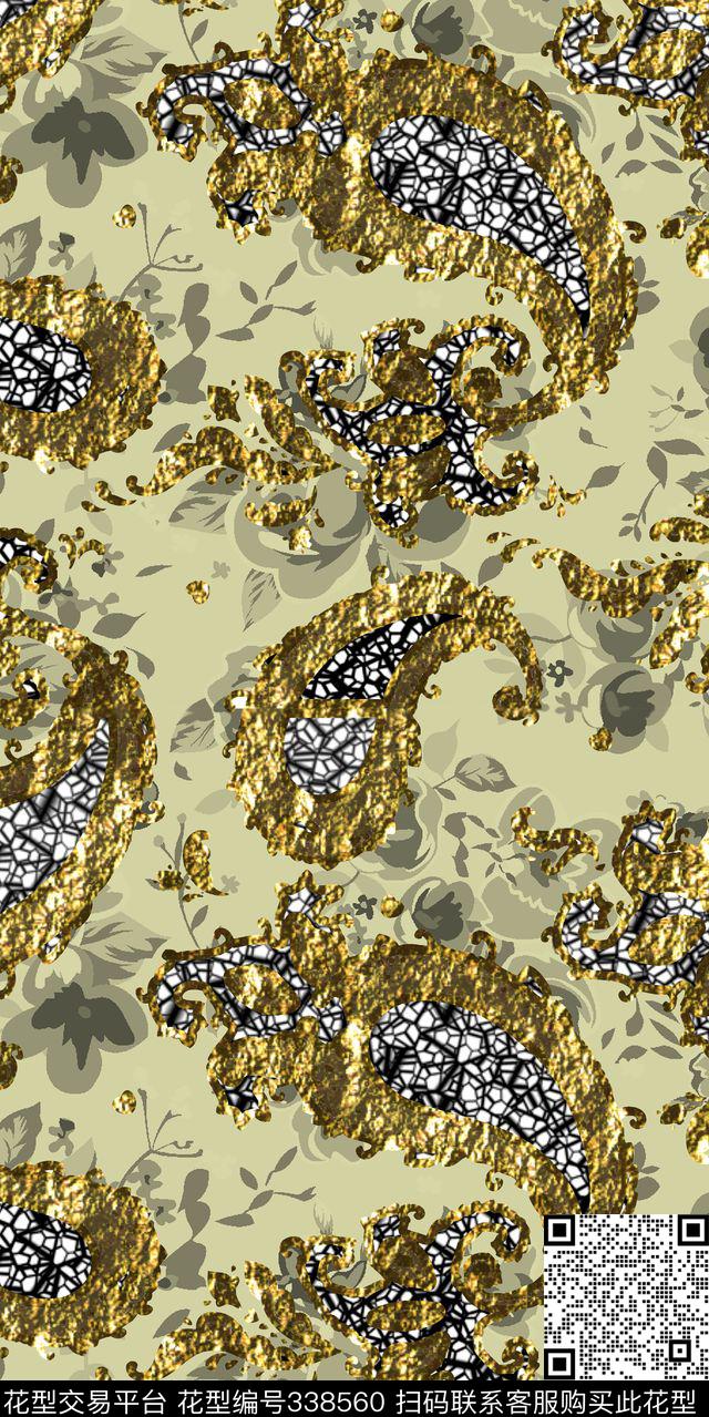 佩斯里宫廷简欧数码印花华亿平台下载（图片编号: 338560） - 瓦栏（Walan）