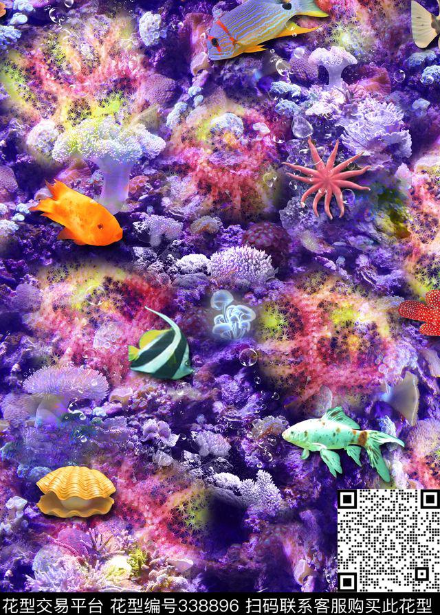 抽象数码印花华亿平台下载（图片编号: 338896） - 瓦栏（Walan）