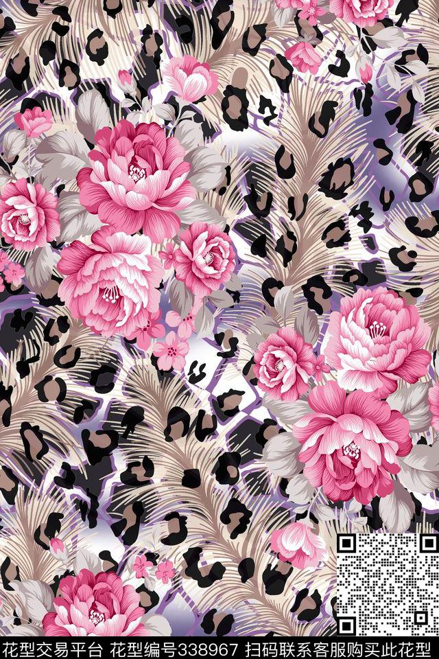 花卉传统印花华亿平台下载（图片编号: 338967） - 瓦栏（Walan）