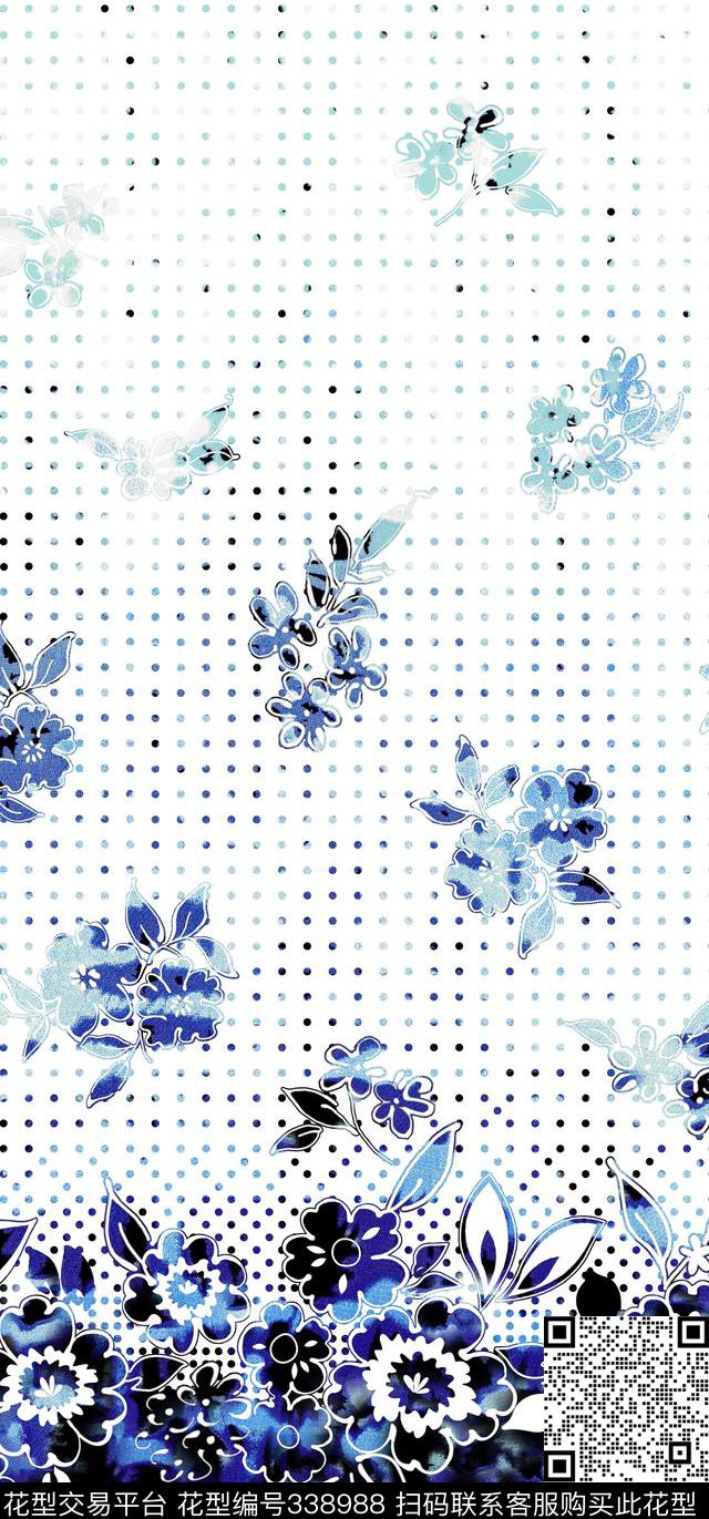 花卉传统印花华亿平台下载（图片编号: 338988） - 瓦栏（Walan）