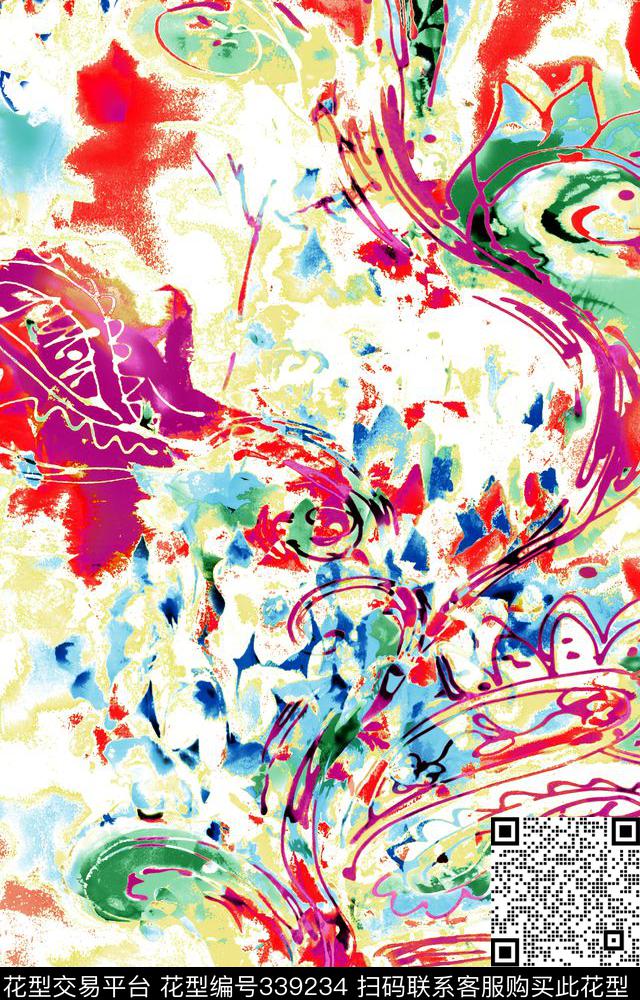 传统印花华亿平台下载（图片编号: 339234） - 瓦栏（Walan）