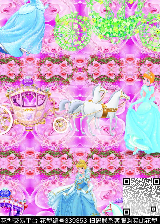 卡通人物数码印花华亿平台下载（图片编号: 339353） - 瓦栏（Walan）