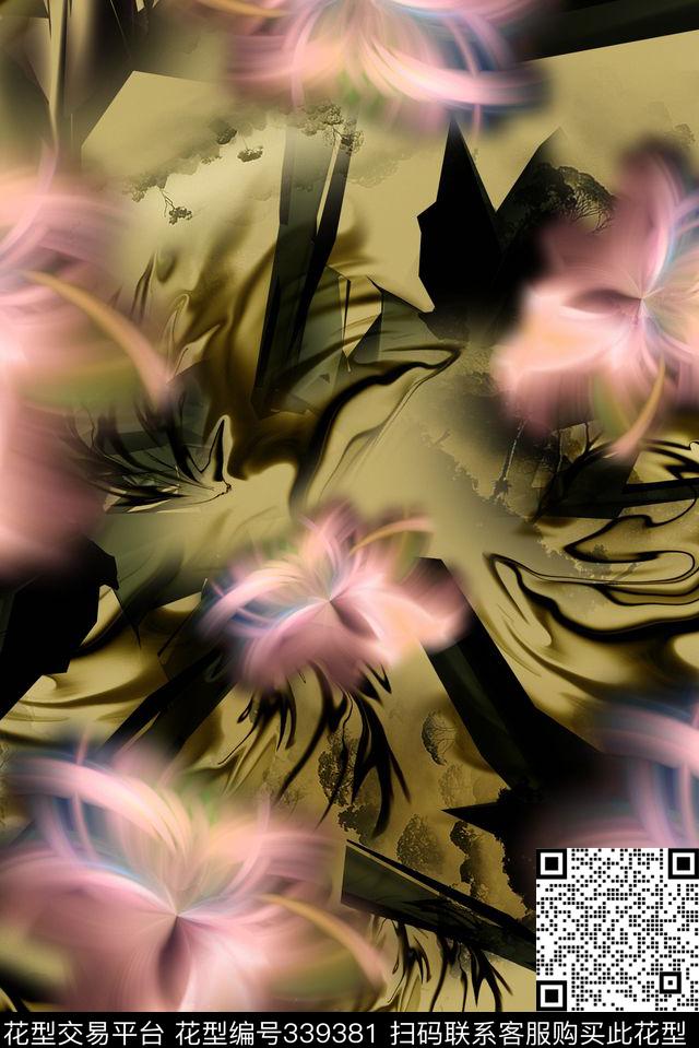 抽象数码印花华亿平台下载（图片编号: 339381） - 瓦栏（Walan）