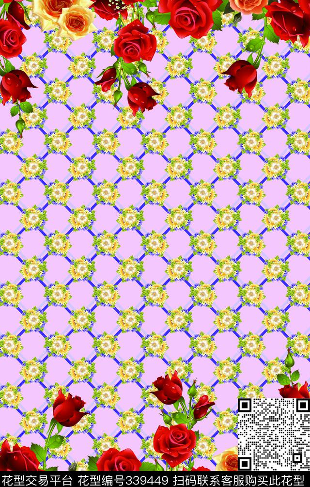 花卉数码印花华亿平台下载（图片编号: 339449） - 瓦栏（Walan）