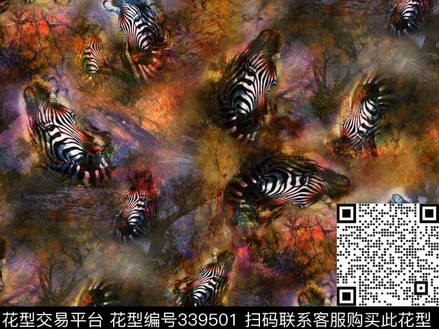 四方两方连续数码印花华亿平台下载（图片编号: 339501） - 瓦栏（Walan）