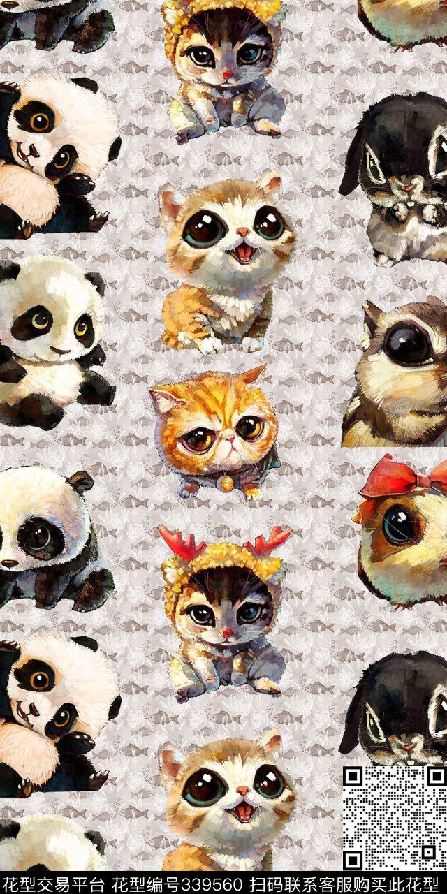 卡通数码印花华亿平台下载（图片编号: 339560） - 瓦栏（Walan）