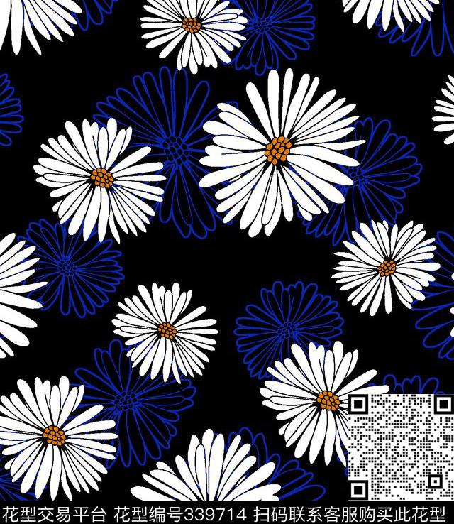 花卉传统印花华亿平台下载（图片编号: 339714） - 瓦栏（Walan）