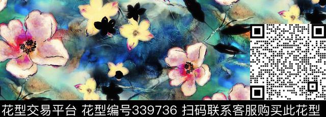 四方两方连续数码印花华亿平台下载（图片编号: 339736） - 瓦栏（Walan）