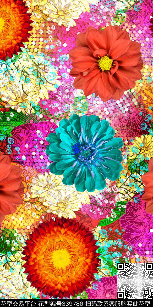 S-艺术花卉/Art数码印花华亿平台下载（图片编号: 339786） - 瓦栏（Walan）