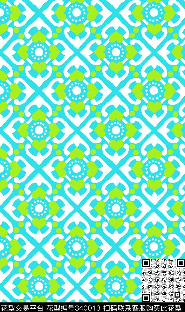 几何传统印花华亿平台下载（图片编号: 340013） - 瓦栏（Walan）