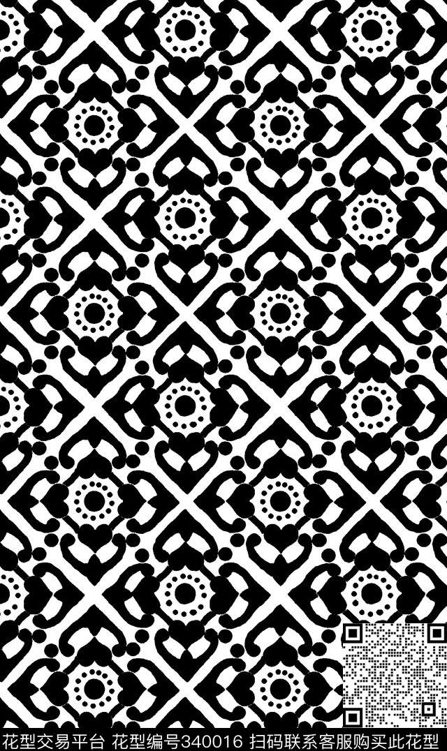 几何传统印花华亿平台下载（图片编号: 340016） - 瓦栏（Walan）
