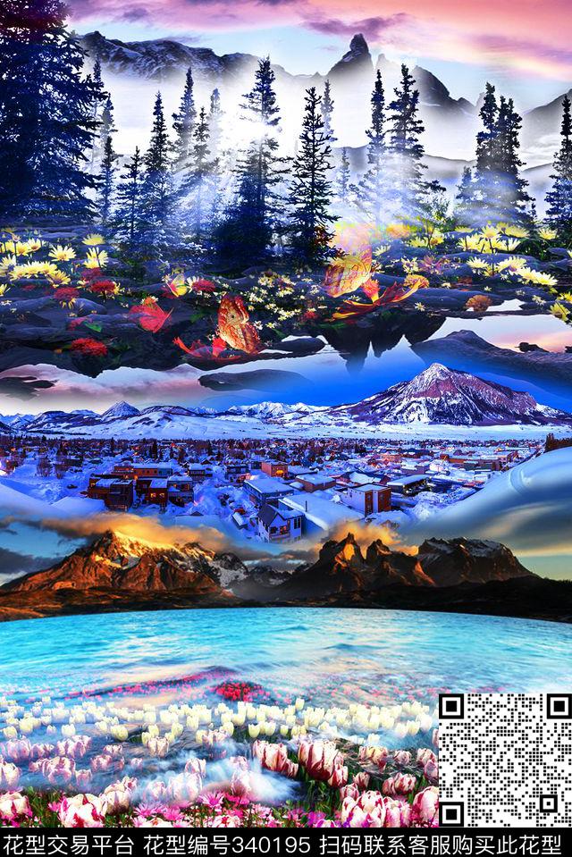 S-艺术花卉/Art数码印花华亿平台下载（图片编号: 340195） - 瓦栏（Walan）