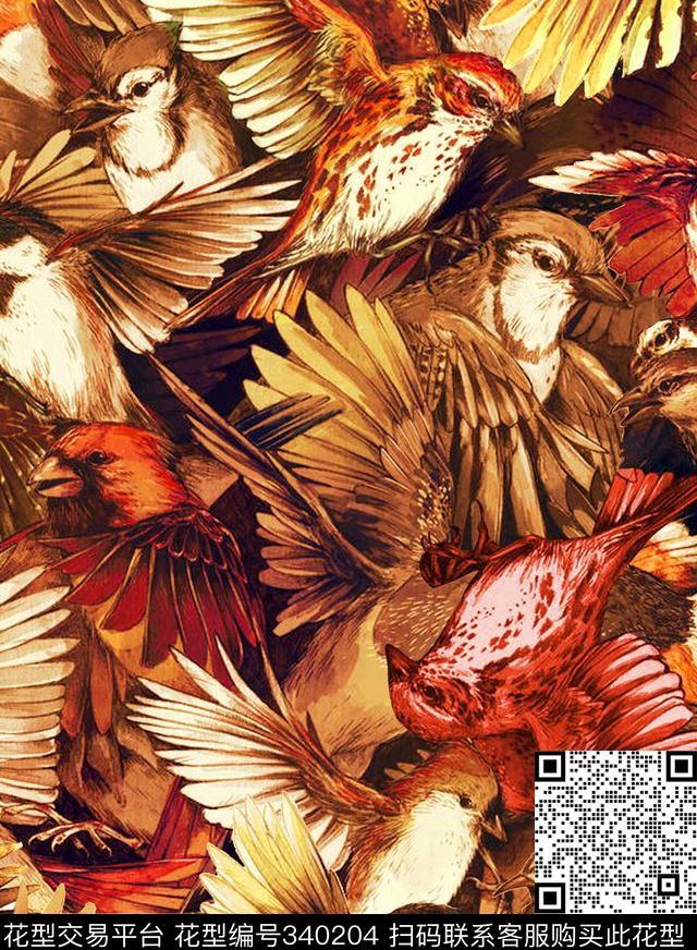 抽象简洁数码印花华亿平台下载（图片编号: 340204） - 瓦栏（Walan）