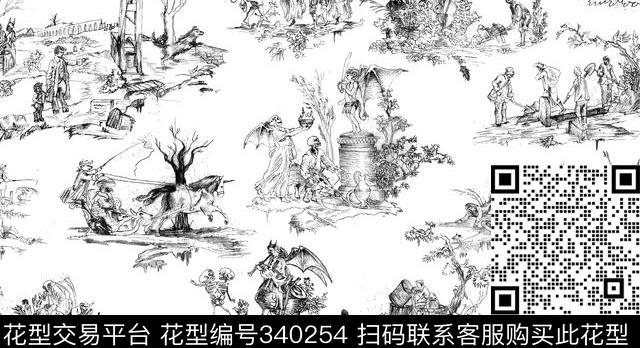 传统印花华亿平台下载（图片编号: 340254） - 瓦栏（Walan）