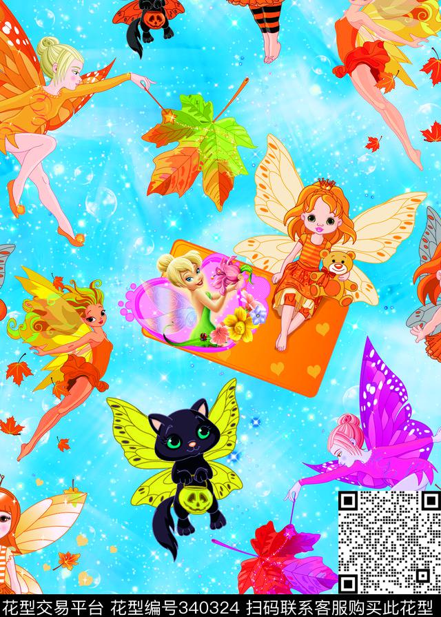 卡通数码印花华亿平台下载（图片编号: 340324） - 瓦栏（Walan）