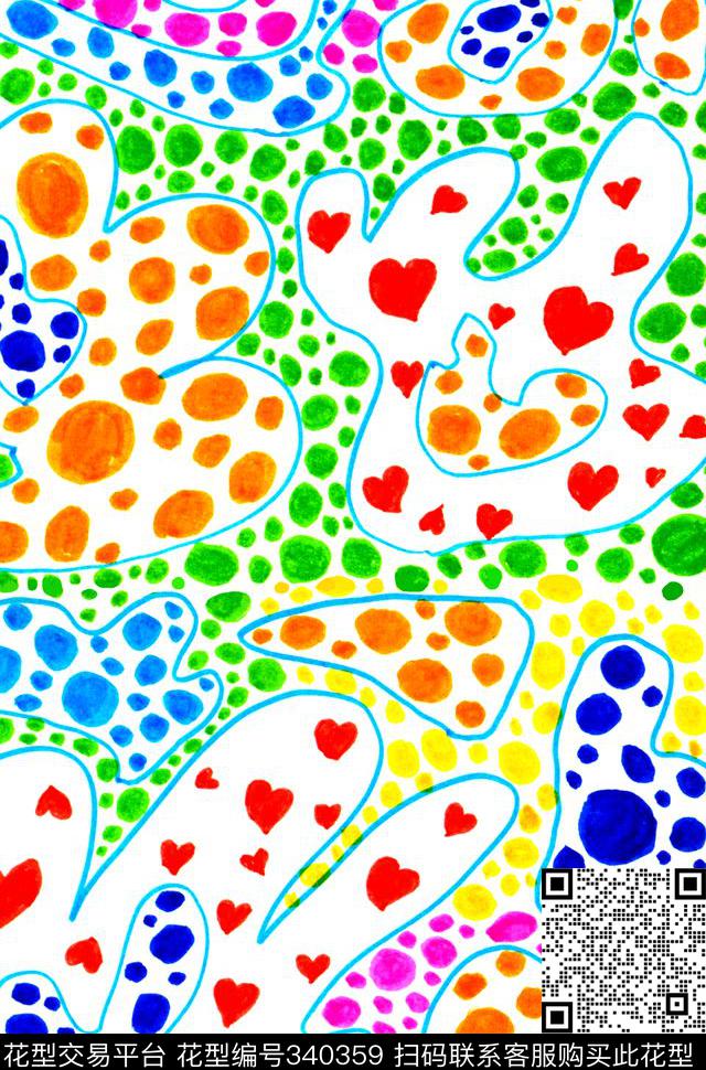 ♥红桃A〖波普艺术〗数码印花华亿平台下载（图片编号: 340359） - 瓦栏（Walan）