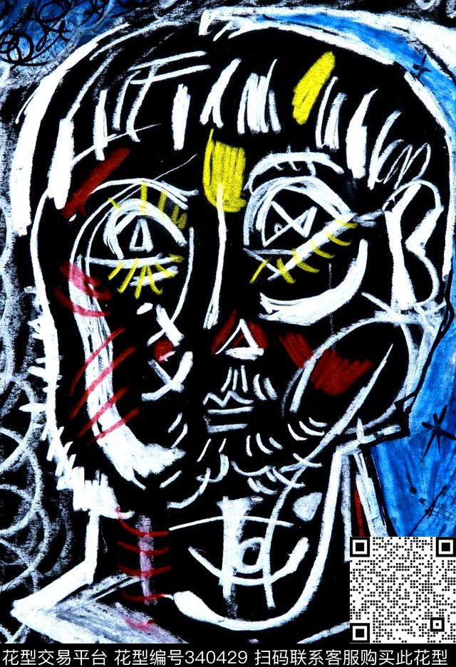 ♥红桃A〖艺术涂鸦〗数码印花华亿平台下载（图片编号: 340429） - 瓦栏（Walan）