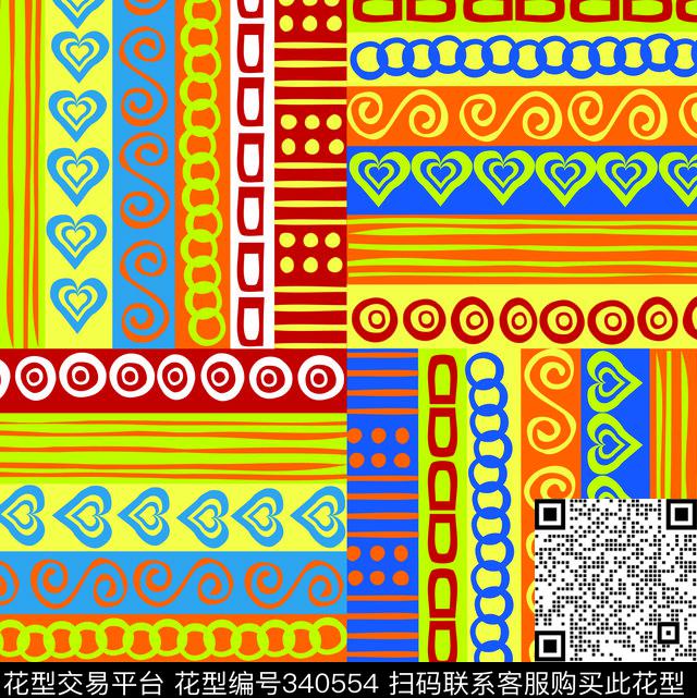 几何传统印花华亿平台下载（图片编号: 340554） - 瓦栏（Walan）