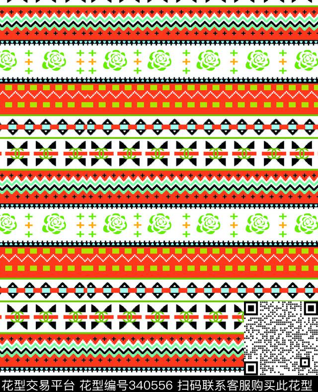 几何传统印花华亿平台下载（图片编号: 340556） - 瓦栏（Walan）