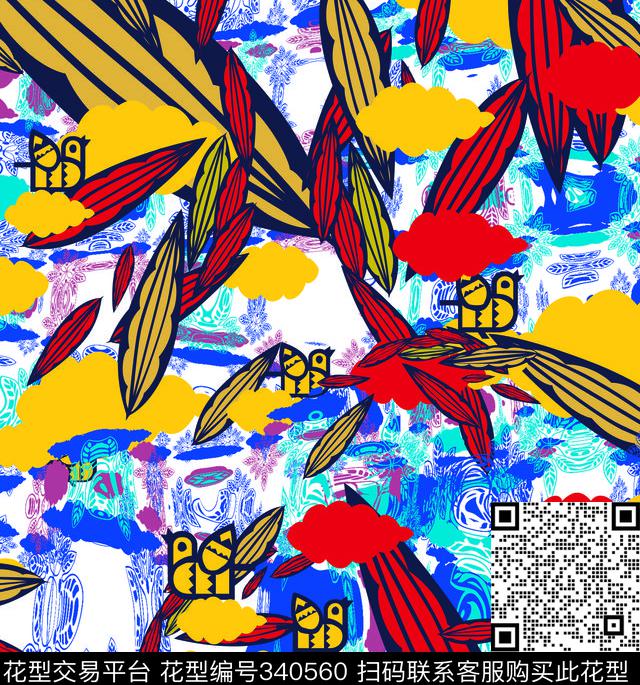 抽象传统印花华亿平台下载（图片编号: 340560） - 瓦栏（Walan）