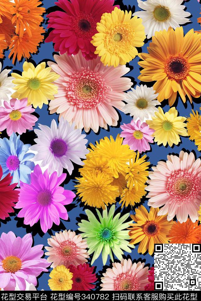 花卉数码印花华亿平台下载（图片编号: 340782） - 瓦栏（Walan）