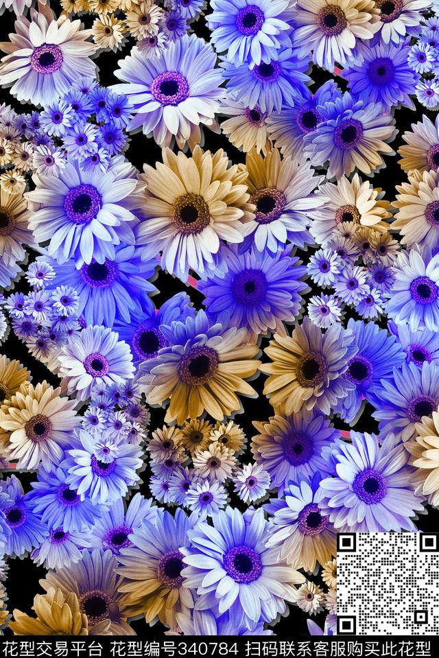 花卉数码印花华亿平台下载（图片编号: 340784） - 瓦栏（Walan）