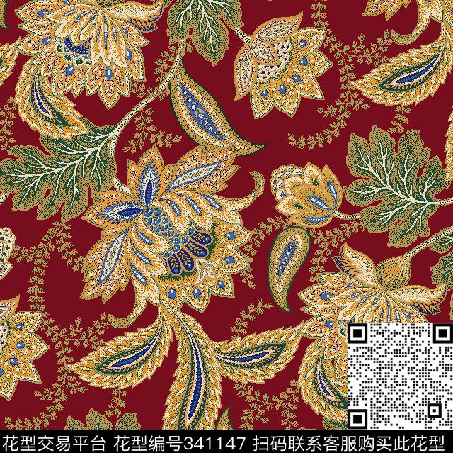 面料花数码印花华亿平台下载（图片编号: 341147） - 瓦栏（Walan）