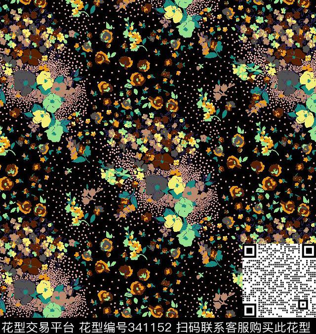 面料花数码印花华亿平台下载（图片编号: 341152） - 瓦栏（Walan）