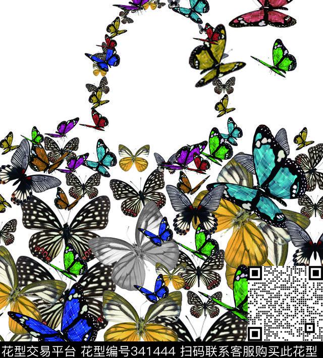 T恤胸花传统印花华亿平台下载（图片编号: 341444） - 瓦栏（Walan）