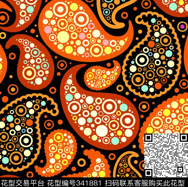 花卉传统印花华亿平台下载（图片编号: 341881） - 瓦栏（Walan）