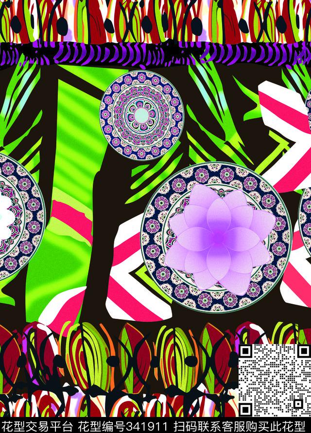 民族风传统印花华亿平台下载（图片编号: 341911） - 瓦栏（Walan）