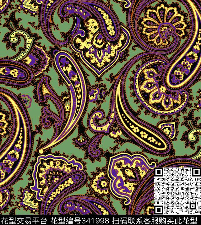 面料花传统印花华亿平台下载（图片编号: 341998） - 瓦栏（Walan）