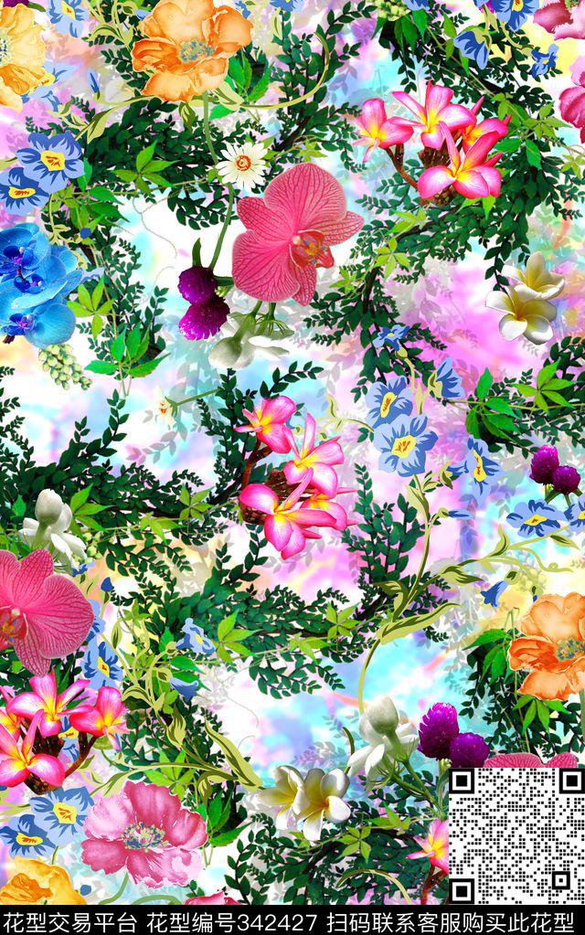 P-田园风/Countryside数码印花华亿平台下载（图片编号: 342427） - 瓦栏（Walan）